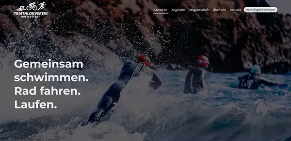 Website-Template Triathlonverein