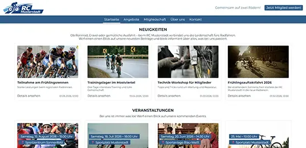 Website-Template Radclub