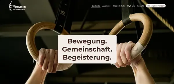 Website-Template Turnverein