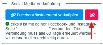 eine blau-weiße Nachricht