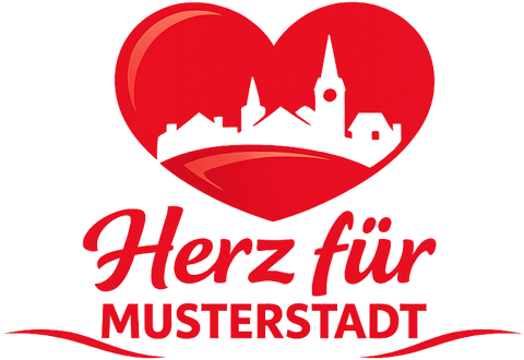 Herz für Musterstadt Logo