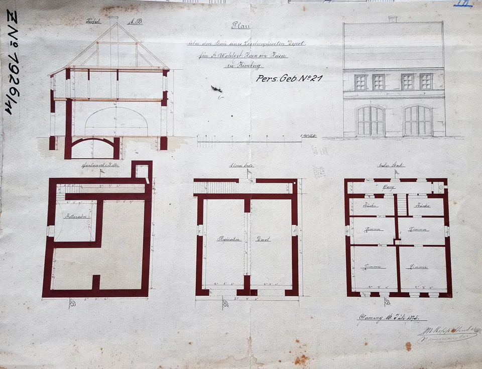 ein Bauplan eines Hauses