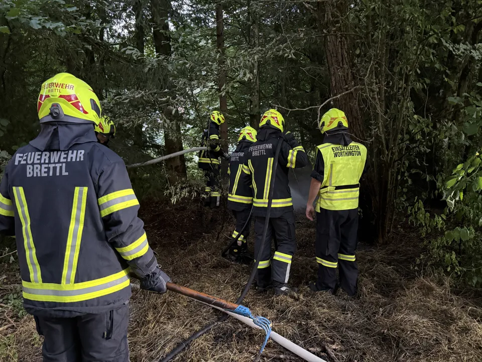 eine Gruppe von Feuerwehrleuten in Uniform