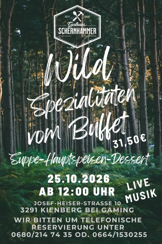 ein Wald von Bäumen mit Text und einem Schild