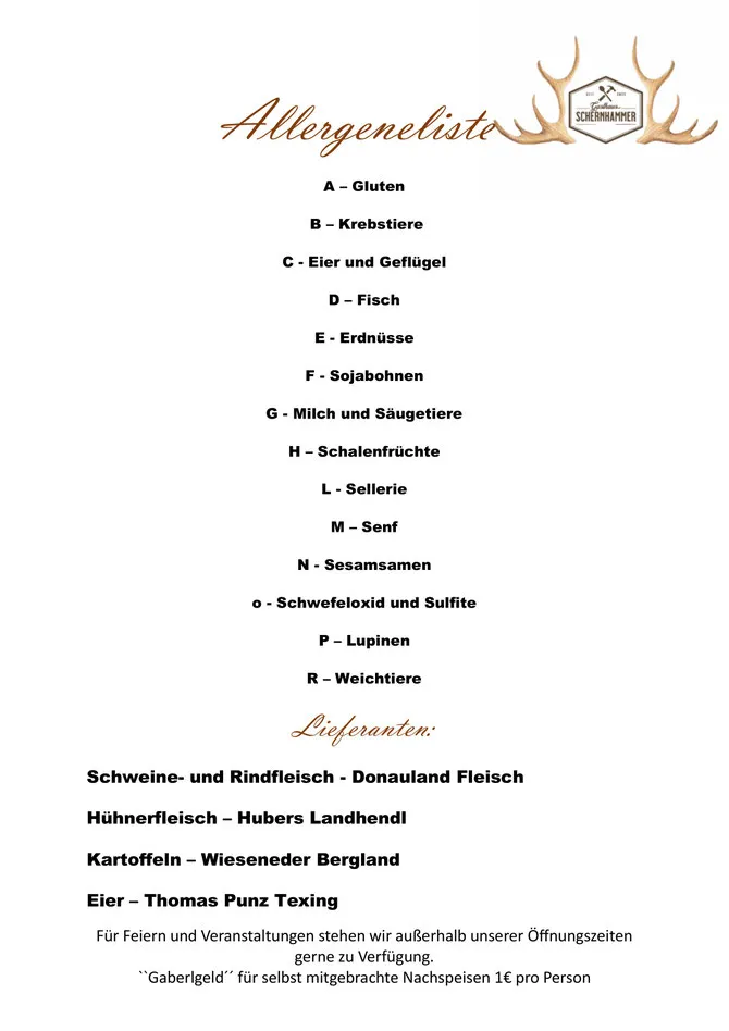 eine Liste verschiedener Sprachen