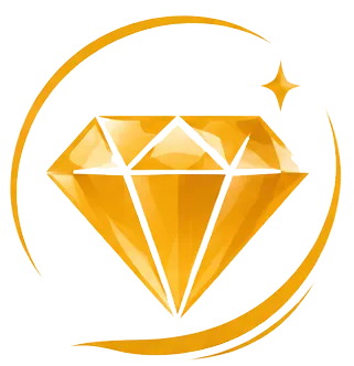 ein Diamant mit einem Stern und einem Kreis