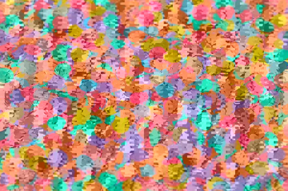 ein Haufen Konfetti